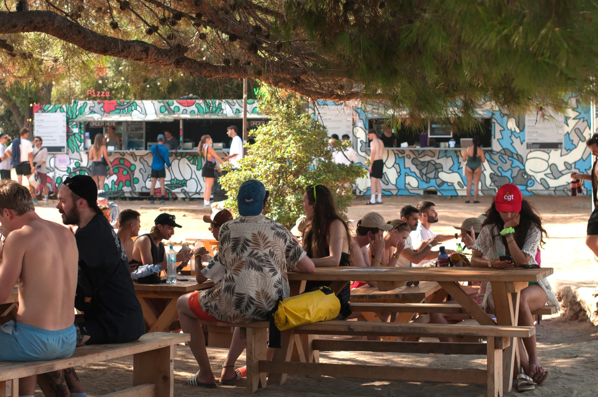 Food court in Tisno