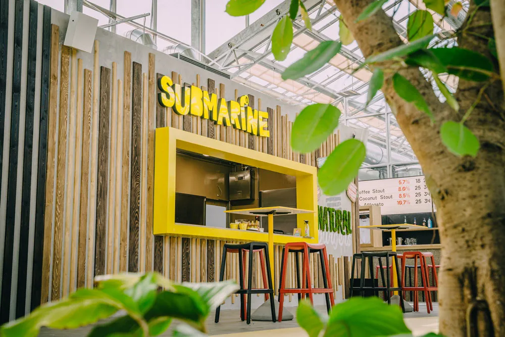 Submarine Burger in The Garden Brewery