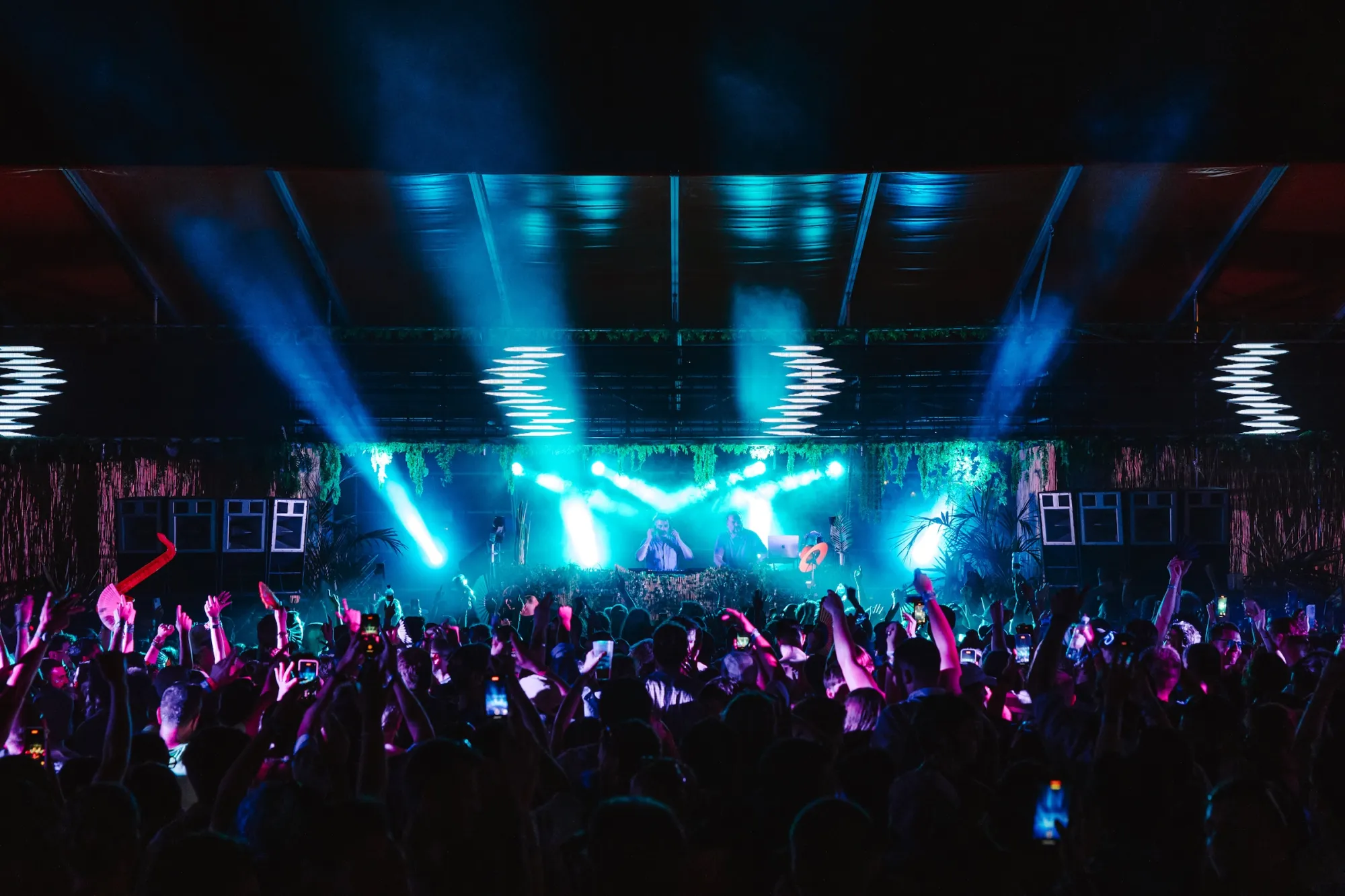 Concert stage with audience